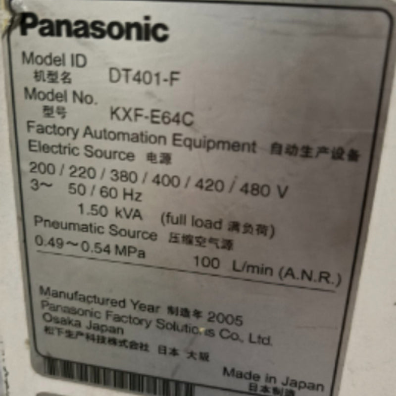 Panasonic DT 401 F Placement Machine