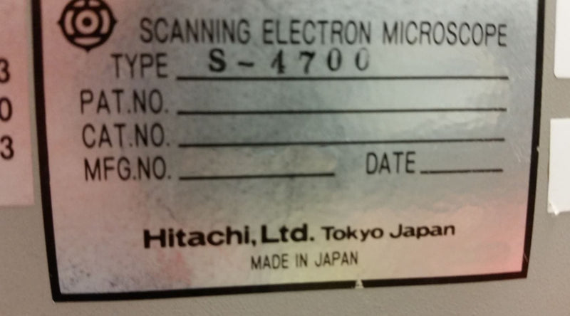 Hitachi S 4700 SEM