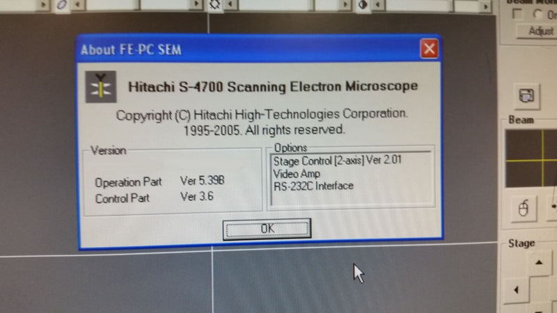 Hitachi S 4700 SEM