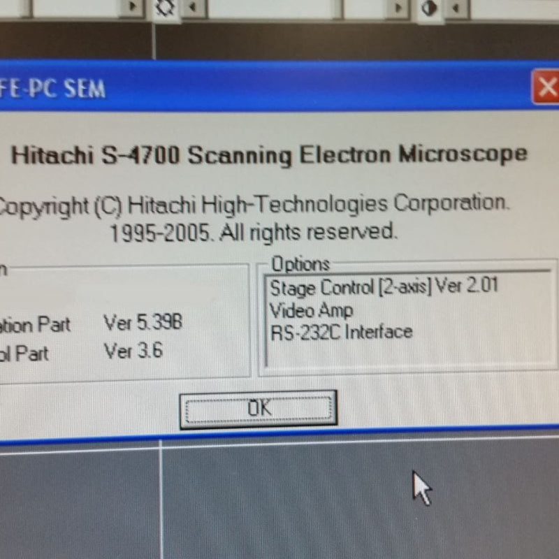 Hitachi S 4700 SEM