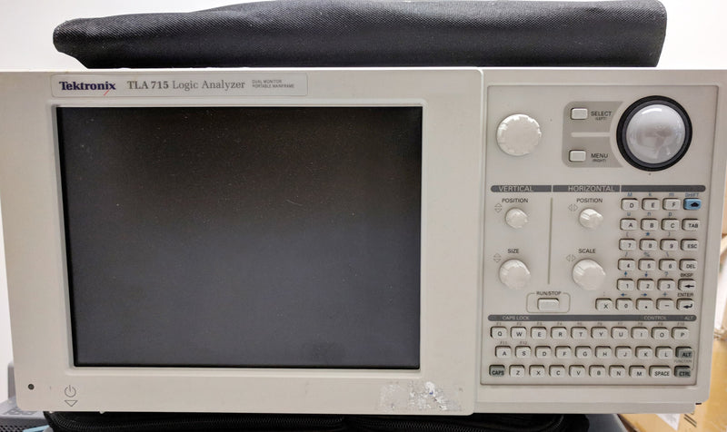 Tektronix TLA 715 Logic Analyzer Dual Monitor Portable Mainframe