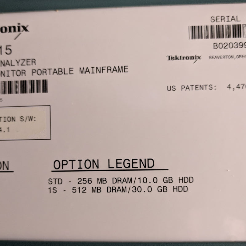 Tektronix TLA 715 Logic Analyzer Dual Monitor Portable Mainframe