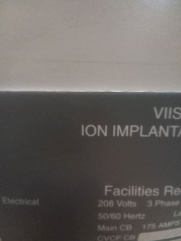 Varian VIISta HC Ion Implanter