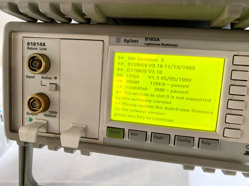 Agilent 81614 A Return Loss Module