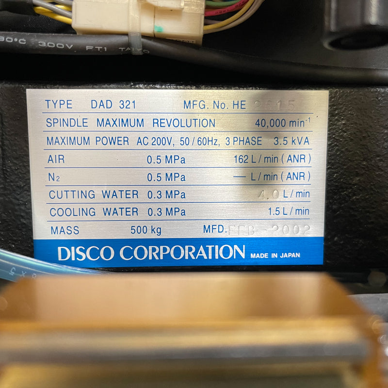 Disco DAD 321 Dicing Saw