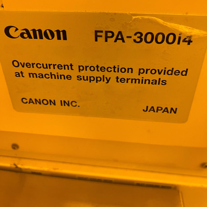 Canon FPA 3000 i 4 Stepper