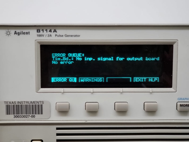 Agilent 8114 A Pulse Generator