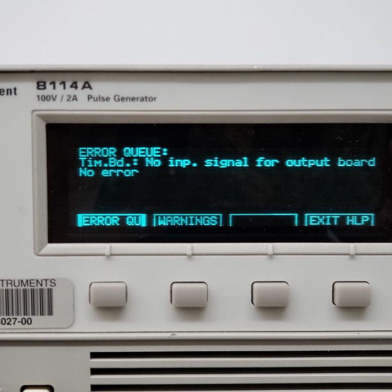 Agilent 8114 A Pulse Generator