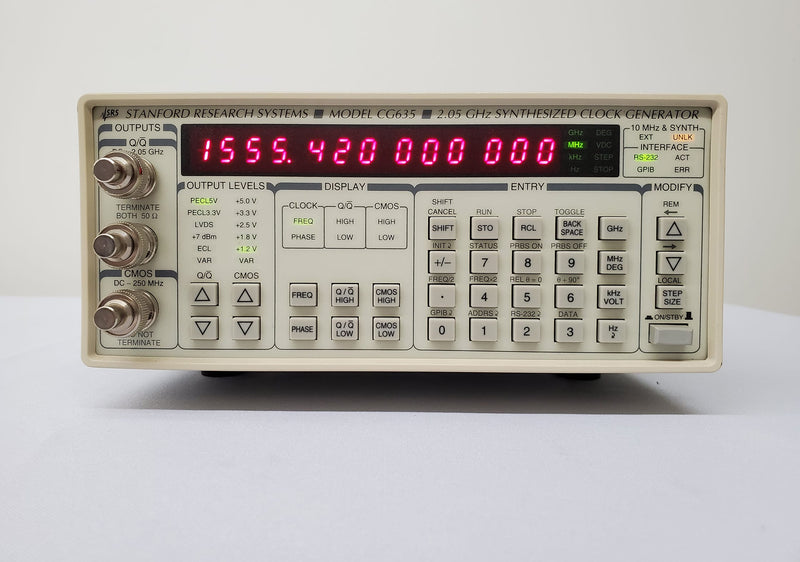 Stanford Research Systems (SRS) CG 365 Synthesized Clock Generator