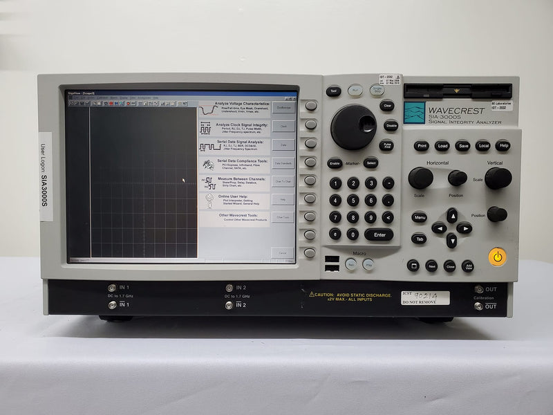 Wavecrest SIA 3000 S Signal Integrity Analyzer