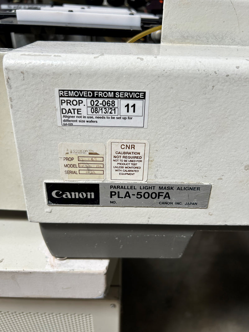 Canon PLA 500 FA Mask Aligner