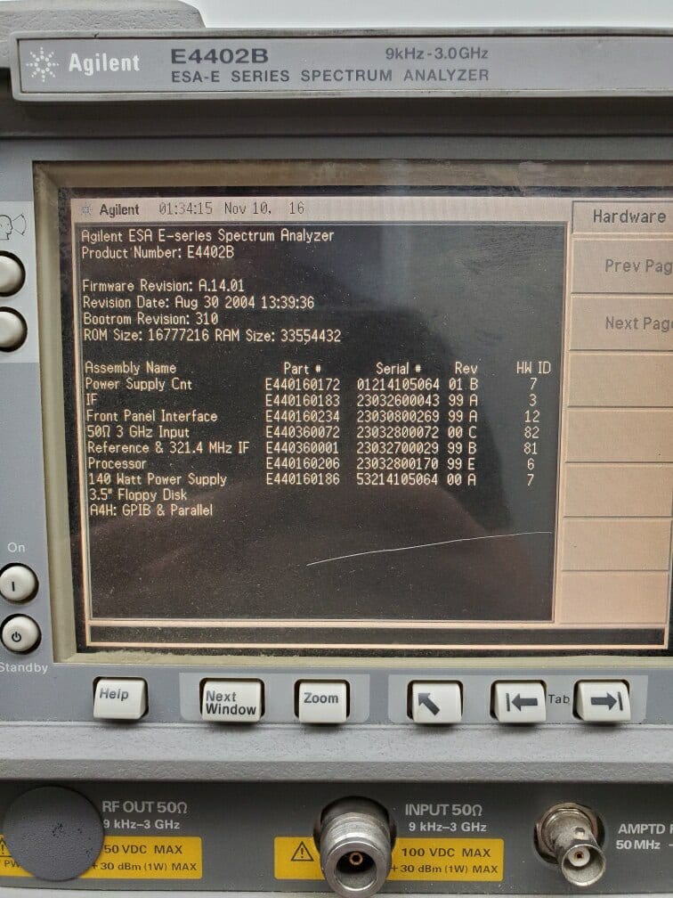 Agilent E 4402 B Spectrum Analyzer