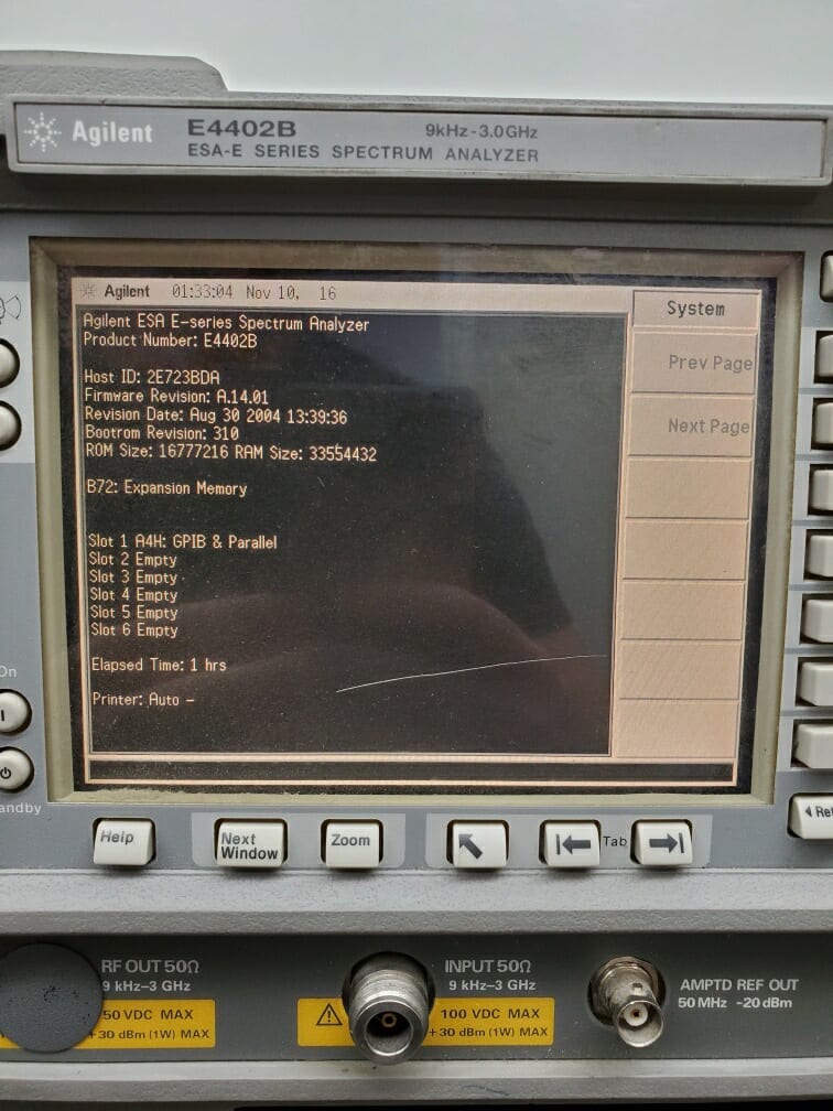 Agilent E 4402 B Spectrum Analyzer