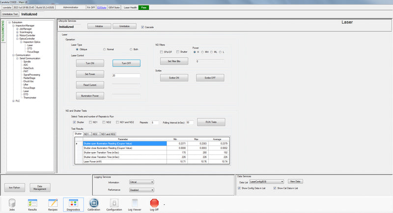 KLA-Tencor Candela CS 920 Surface Analyzer