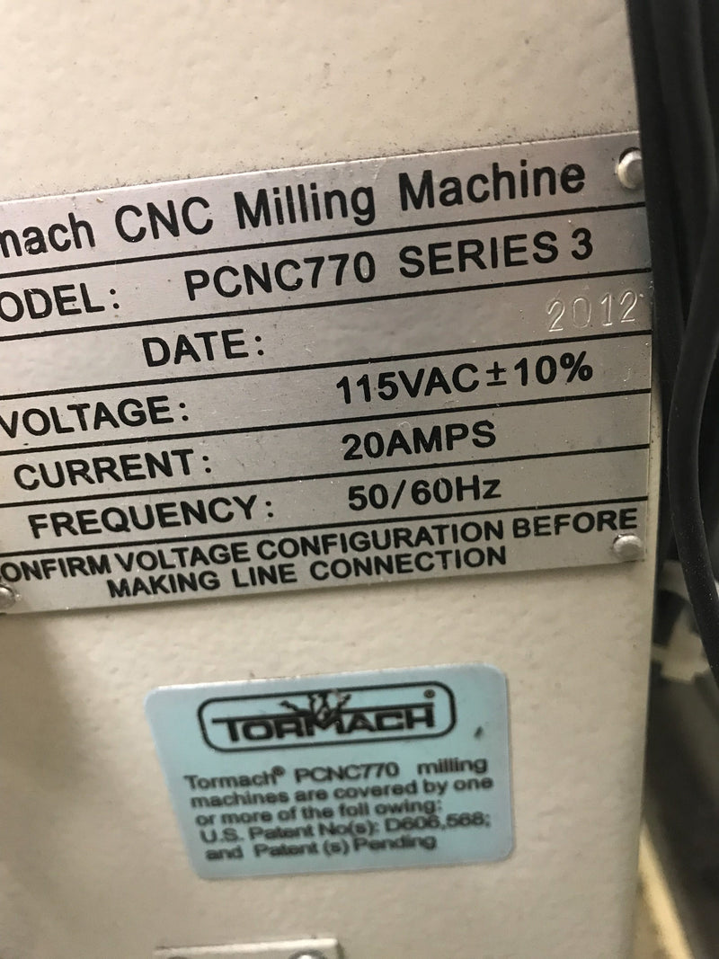 Tormach PCNC 770 CNC Mill