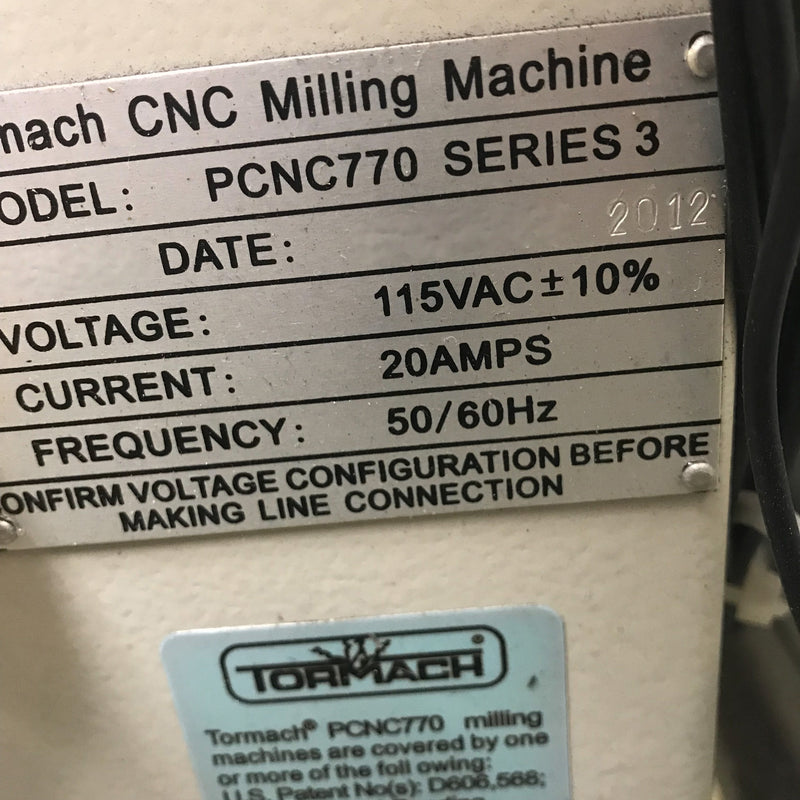 Tormach PCNC 770 CNC Mill