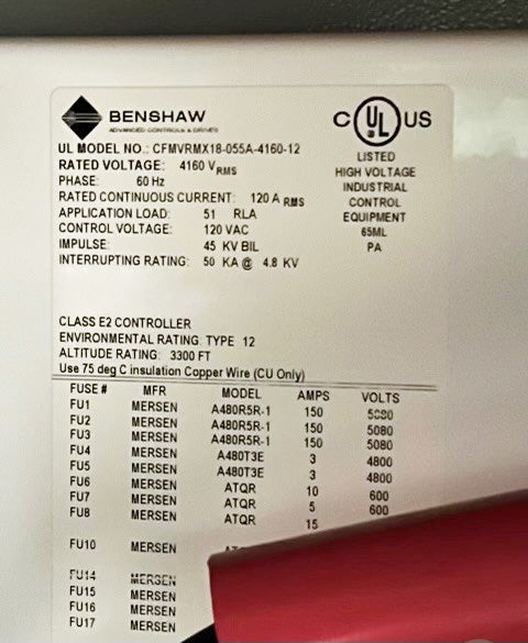 Benshaw 4160 Soft Starter