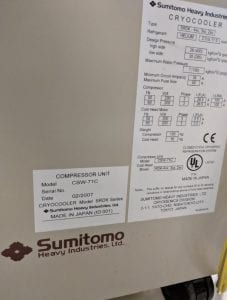 Sumitomo-CSW 71 C-Helium Compressor Unit-34636 For Sale Online