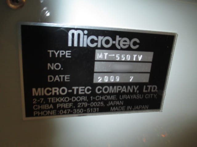 Microtec-MT-550 TV-Screen Printer-24133 Image 7