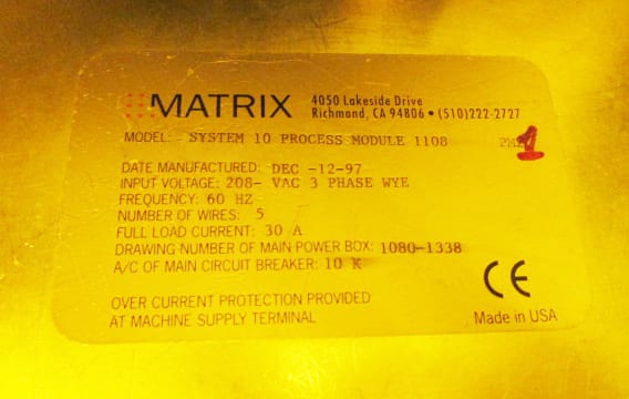 Matrix-System 10-Plasma Stripper-46361 Image 29