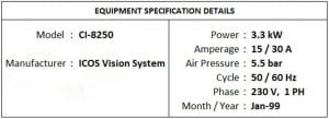 Call for KLA-Tencor-ICOS 8250-Automated Optical Inspection (AOI)-37918