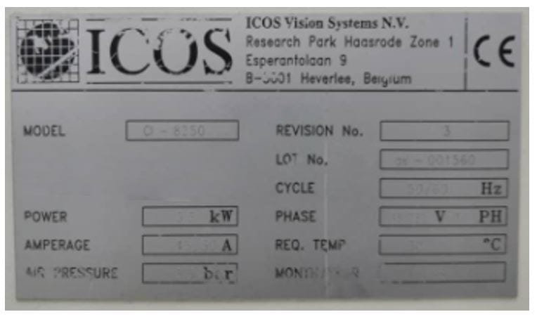 Check out KLA-Tencor-ICOS 8250-Automated Optical Inspection (AOI)-37918