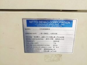 Buy Nitto-DR 3000 II-Wafer Taping Machine-48756 Online