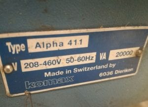 Call for Komax-Alpha 411-Cutting machines-51542