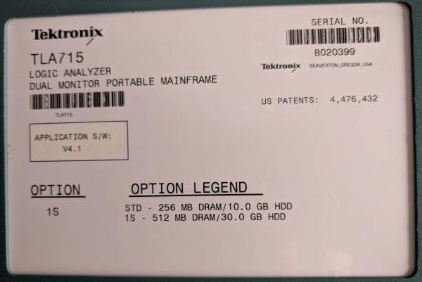 Tektronix TLA 715 For Sale