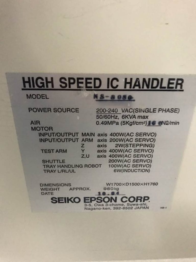 Epson / Seiko-NS 8080-Handler-56706 Image 5