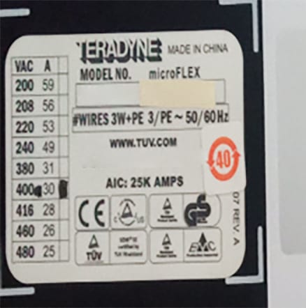 Teradyne microFLEX Tester 58537 Image 1