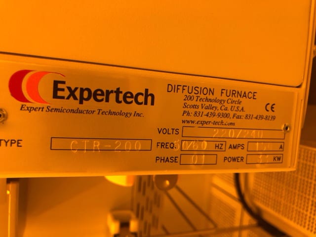 Expertech CTR 200 Oxidation Furnace 60565 Image 1