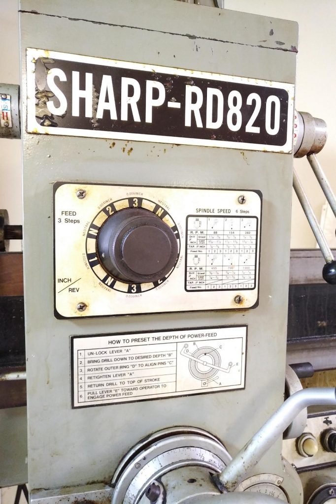 Sharp RD 820 Radial Core Drill 62146 For Sale Online