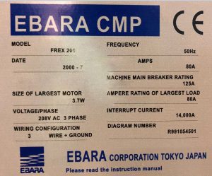 Ebara FREX 200 Chemical Mechanical Planarization (CMP) system 62962 Image 8