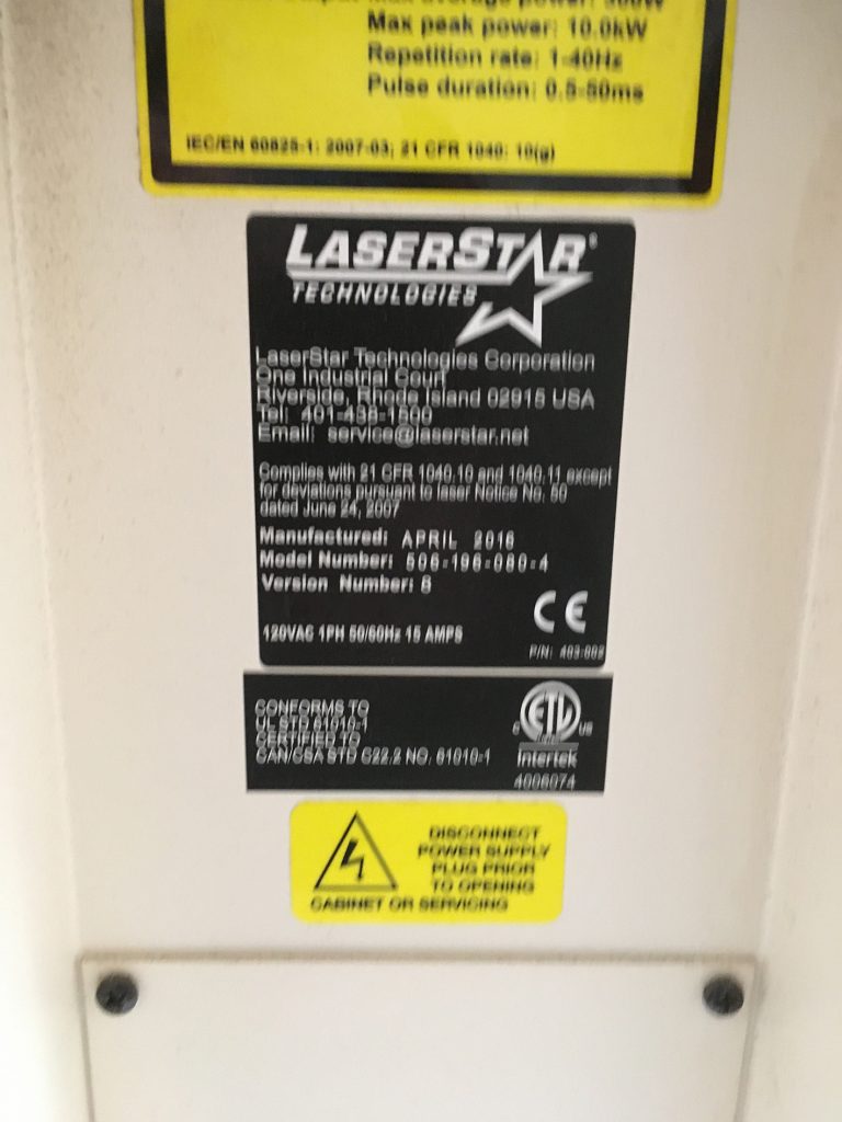 LaserStar 506 196 080 4 Laser Welder 62780 Refurbished