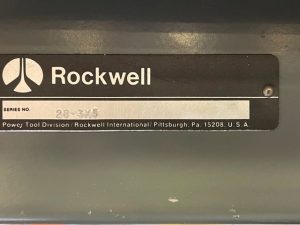 Rockwell 20 Vertical Band Saw 63815 For Sale