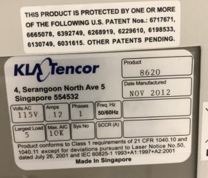 KLA Tencor Candela 8620 Surface Analyzer 63849 For Sale Online