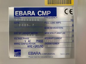 Purchase Ebara F REX 300 S CMP Polisher 64853