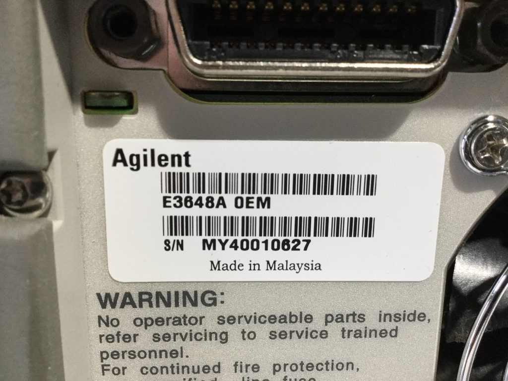 Agilent  E 3648 A  DC Power Supply  65356 Refurbished