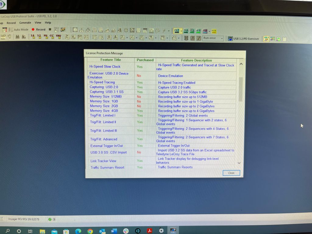 Teledyne Lecroy Voyager M M I Usb Protocol Analyzer