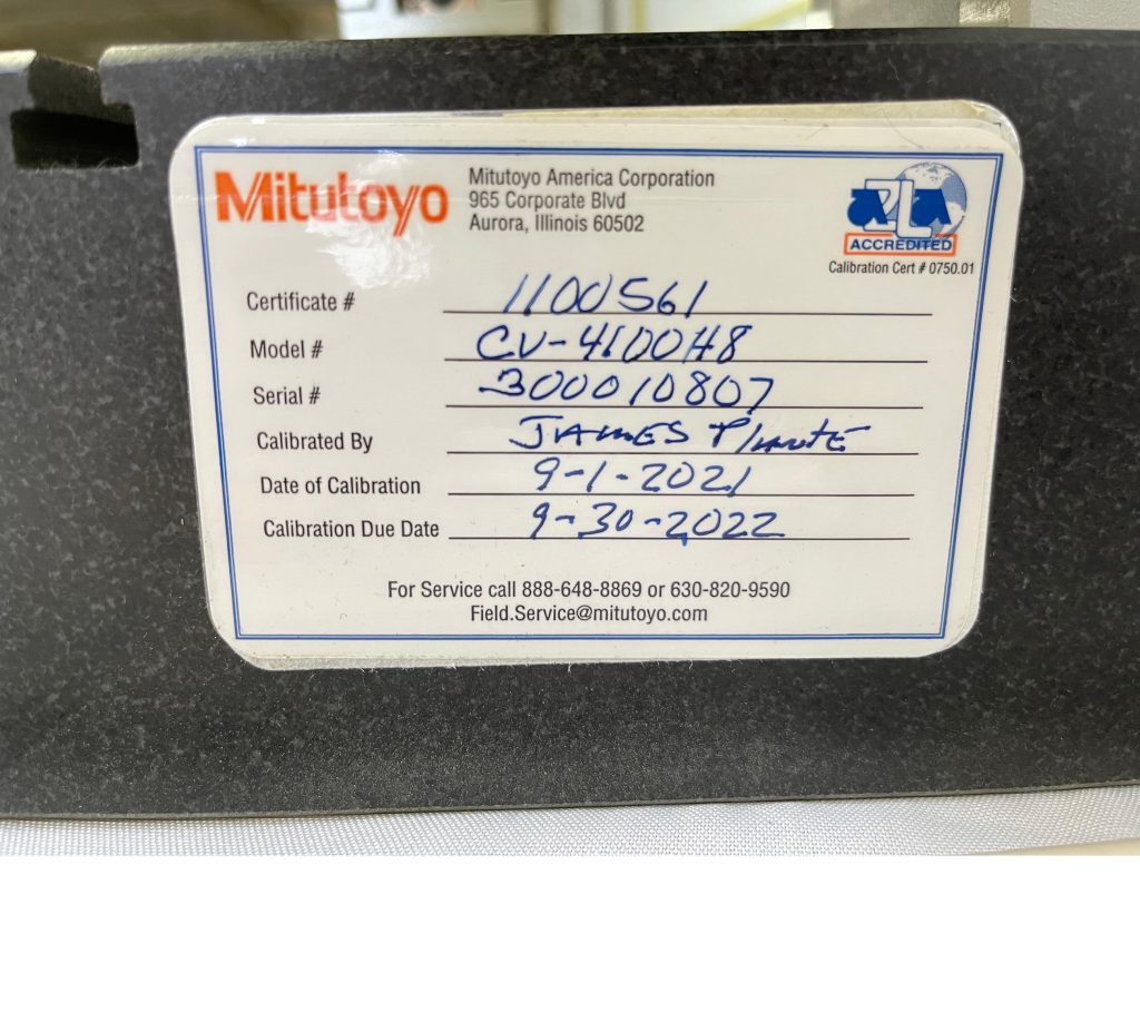 Mitutoyo  CV 4100 H 8  Contour Measuring Machine  67276 Refurbished