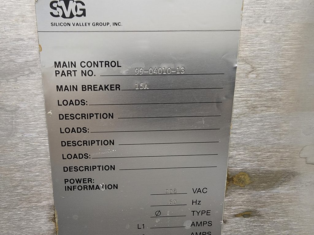 SVG  8620 / 8636  Dual Track Wafer Scrubber  68203 Image 36