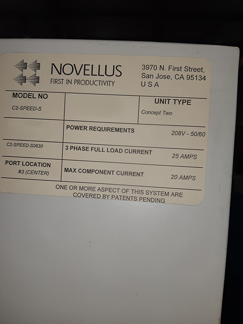 Novellus  Concept Two  Speed System (Chambers only)  68566 Image 1