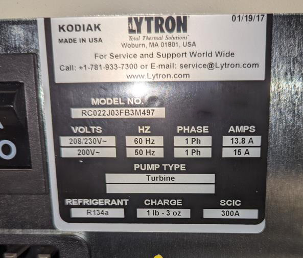 Lytron -Kodiak RC 022 -Small Chiller -69496 | Bridge Tronic Global