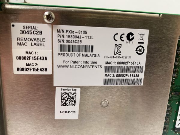 National Instruments  NI PXIe 8135  Embedded Controller  69099 Refurbished