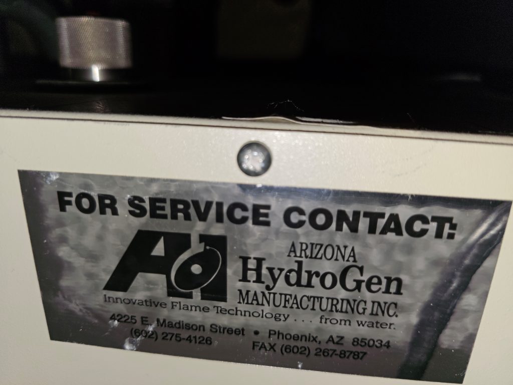 Arizona HydroGen Manufacturing  Nitrogen Flame Generator  70115 For Sale