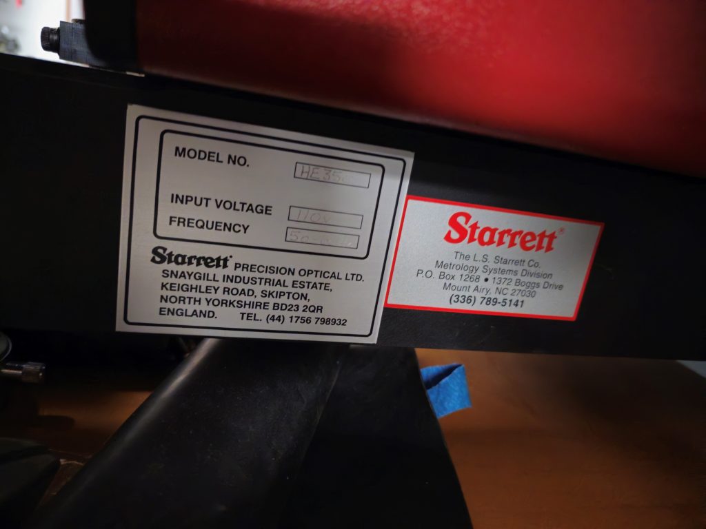 Buy Starrett  HE 350  Optical Comparator  70112