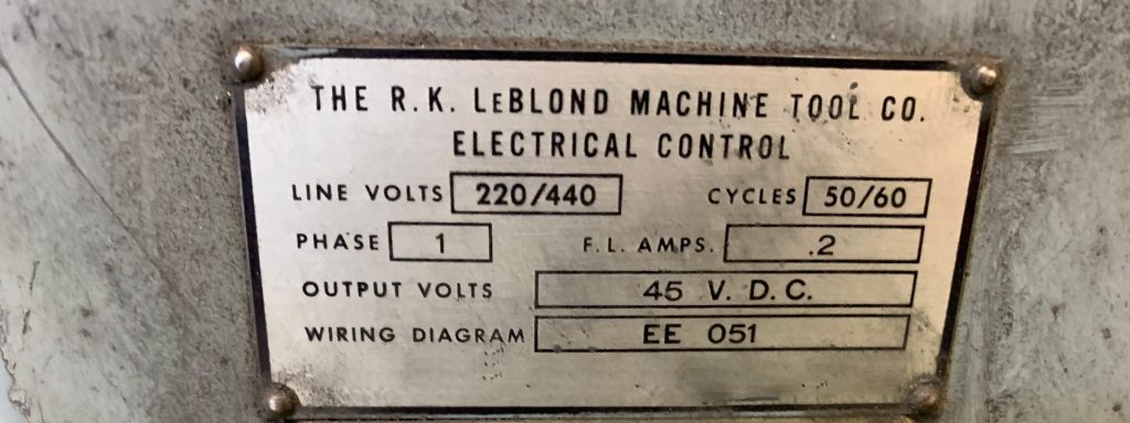 LeBlond  Lathe  71078 For Sale