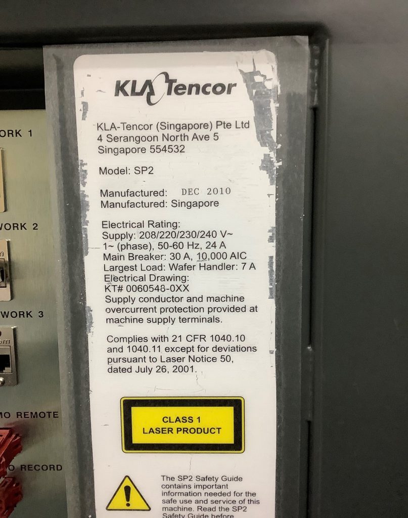 Purchase KLA Tencor  Surfscan SP 2  Wafer Inspection System  73316