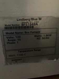 Buy Lindberg / Blue M  Moldatherm  Box Furnace  72306